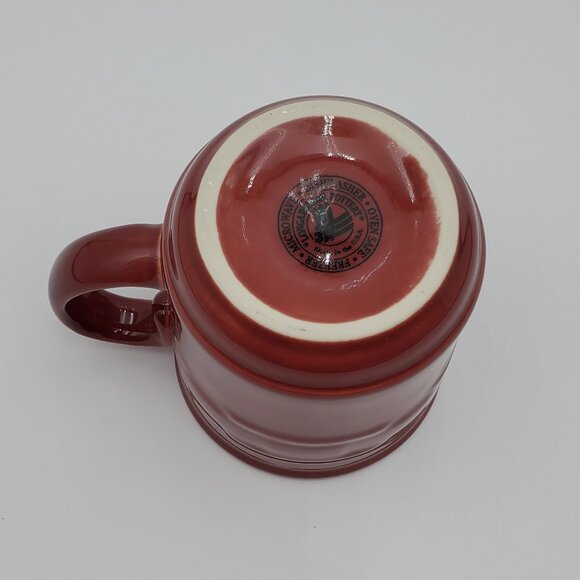 Longaberger Woven Traditions Paprika Mug Paprika Red Pottery Coffee Mug - Picture 4 of 5